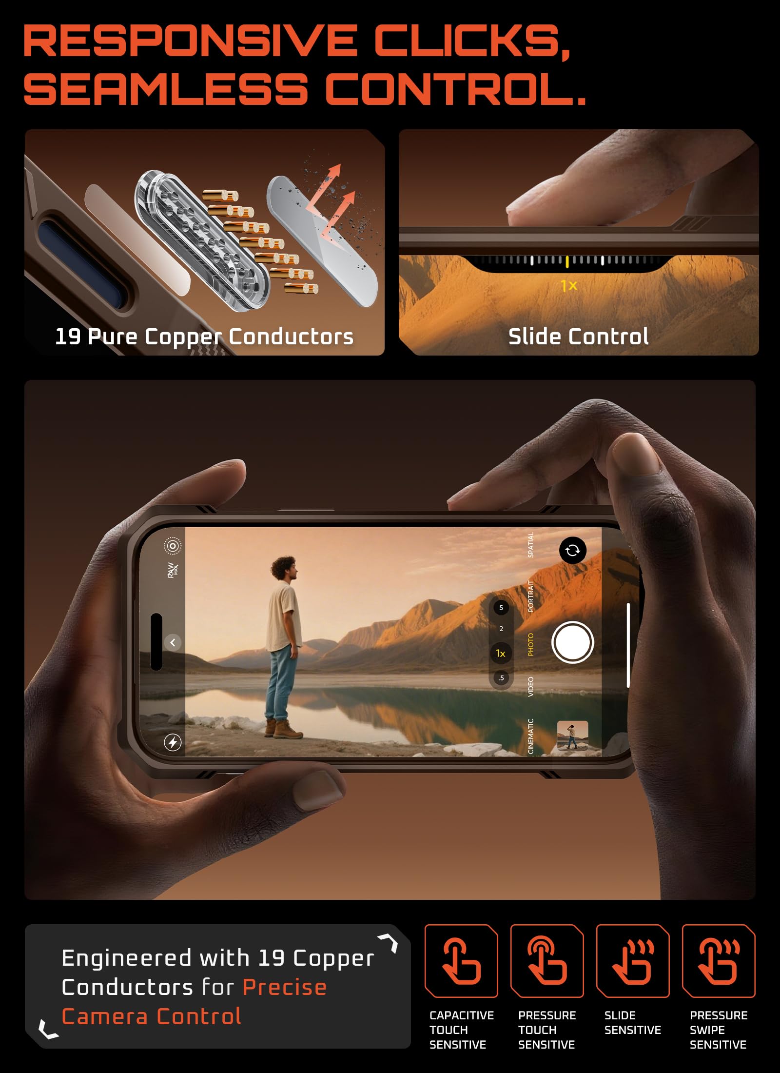 SUPCASE for iPhone 17 Pro Max Case with Kickstand (Unicorn Beetle Grip), [Camera Control Cover] [Compatible with MagSafe] [Military-Grade Drop Protection] Premium Leather Magnetic Phone Case, Brown - Image 7