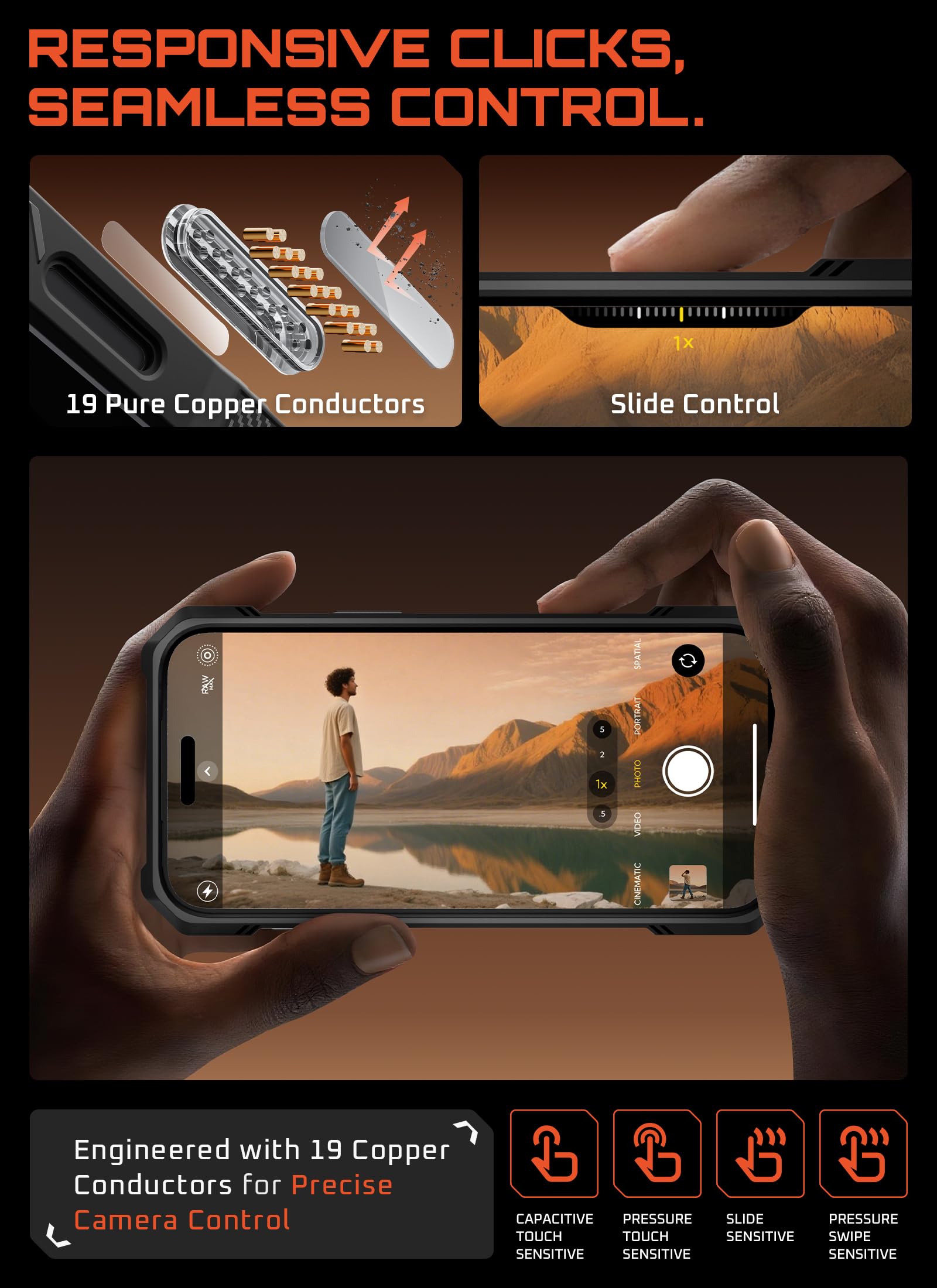 SUPCASE for iPhone 17 Pro Case with Kickstand (Unicorn Beetle Grip), [Camera Control Cover] [Compatible with MagSafe] [Military-Grade Drop Protection] Heavy Duty Magnetic Phone Case, Black - Image 7