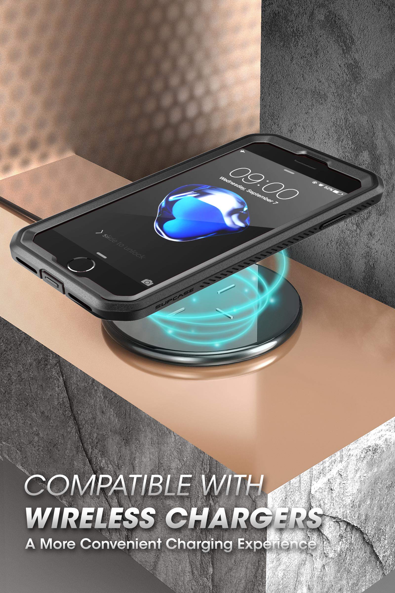 SUPCASE for iPhone SE 3rd Generation / iPhone SE 2nd Generation / iPhone 7/ iPhone 8 Case (Unicorn Beetle Pro), with Screen Protector & Stand & Holster Rugged Phone Case for Apple iPhone SE, Black - Image 7