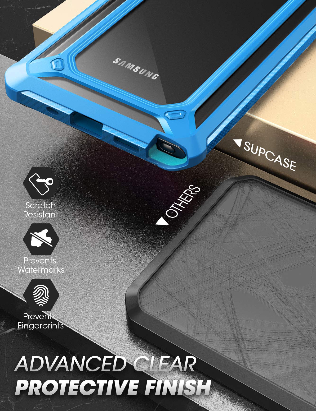 SUPCASE Unicorn Beetle EXO Pro Series Case for Galaxy Note 20 (2020 release), Premium Hybrid Protective Clear Bumper Case Without Built-in Screen Protector (Blue) - Image 4