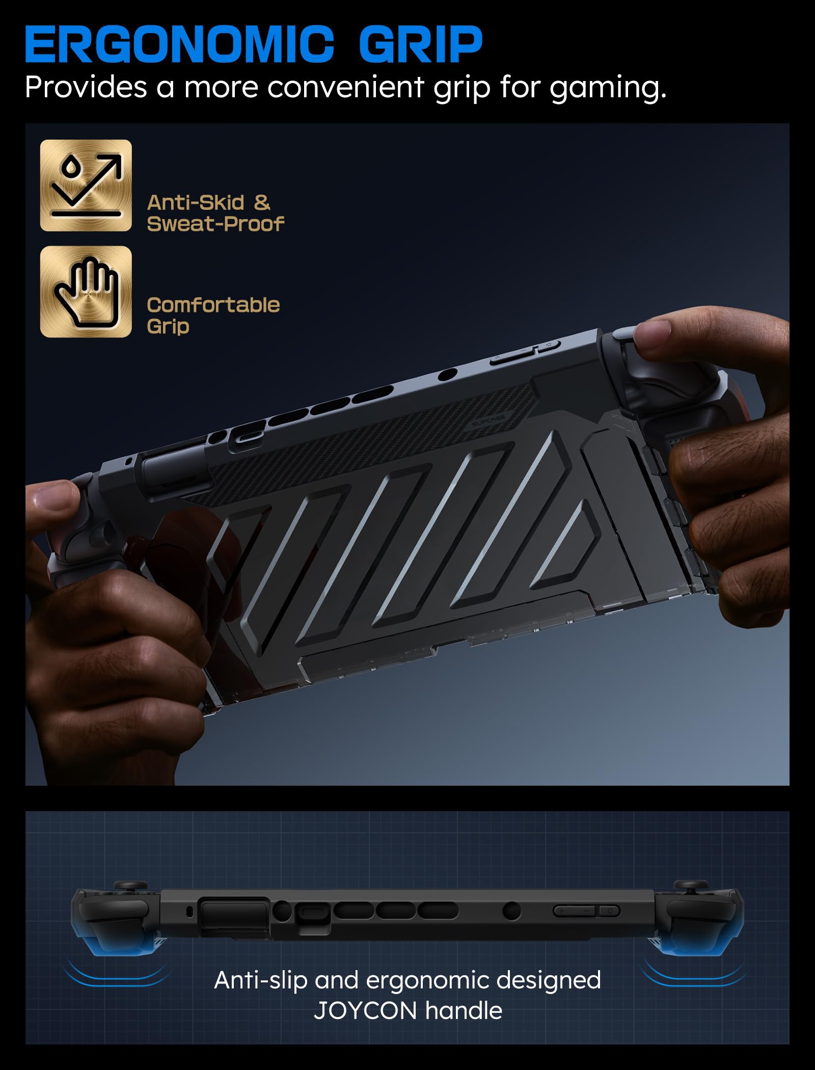 SUPCASE Unicorn Beetle Pro Case for Nintendo Switch 2 2025, [Military-Grade Protection] [Joy Con Remove Friendly] Dockable Integrated Cover Accessories Compatible with Switch 2, Black - Image 6