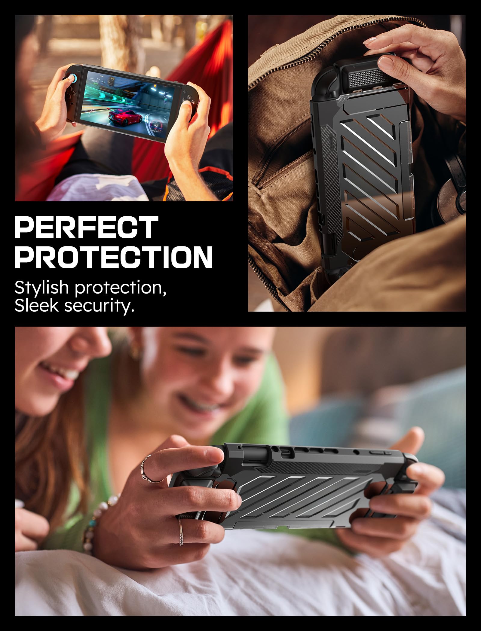 SUPCASE Unicorn Beetle Pro Case for Nintendo Switch 2 2025, [Military-Grade Protection] [Joy Con Remove Friendly] Dockable Integrated Cover Accessories Compatible with Switch 2, Black - Image 7