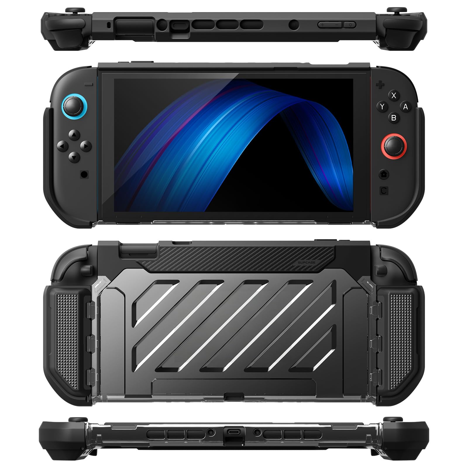 SUPCASE Unicorn Beetle Pro Case for Nintendo Switch 2 2025, [Military-Grade Protection] [Joy Con Remove Friendly] Dockable Integrated Cover Accessories Compatible with Switch 2, Black - Image 8