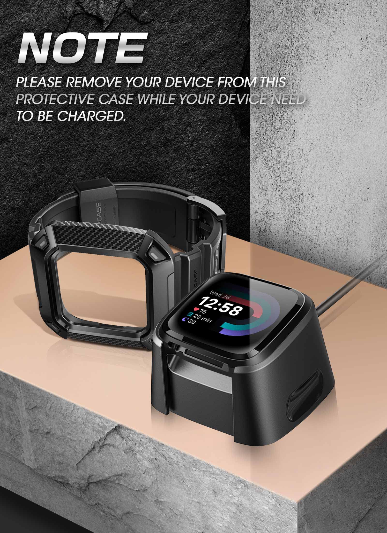 SUPCASE Unicorn Beetle Pro Watch Bands for Fitbit Versa 4 / Fitbit Versa 3 / Fitbit Sense 2/1, Protective Replacement Wristband Case Band - Image 4