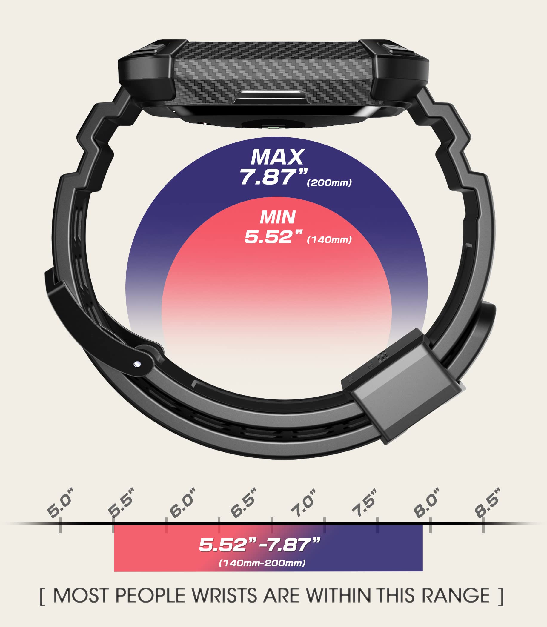 SUPCASE Unicorn Beetle Pro Watch Bands for Fitbit Versa 4 / Fitbit Versa 3 / Fitbit Sense 2/1, Protective Replacement Wristband Case Band - Image 7