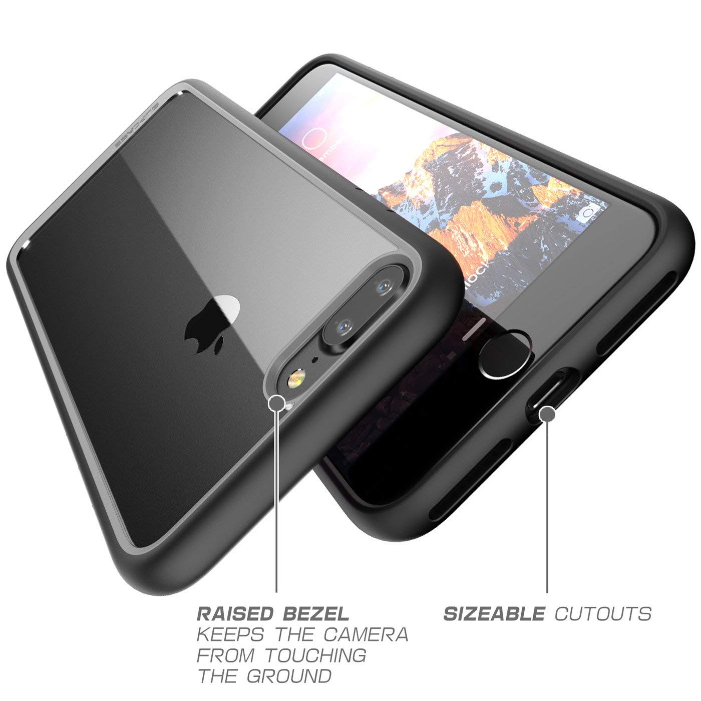 SUPCASE Unicorn Beetle Style Case Designed for iPhone 7 Plus, iPhone 8 Plus Case, Premium Hybrid Protective Clear Case for Apple iPhone 7 Plus 2016 / iPhone 8 Plus 2017 (Black) - Image 7