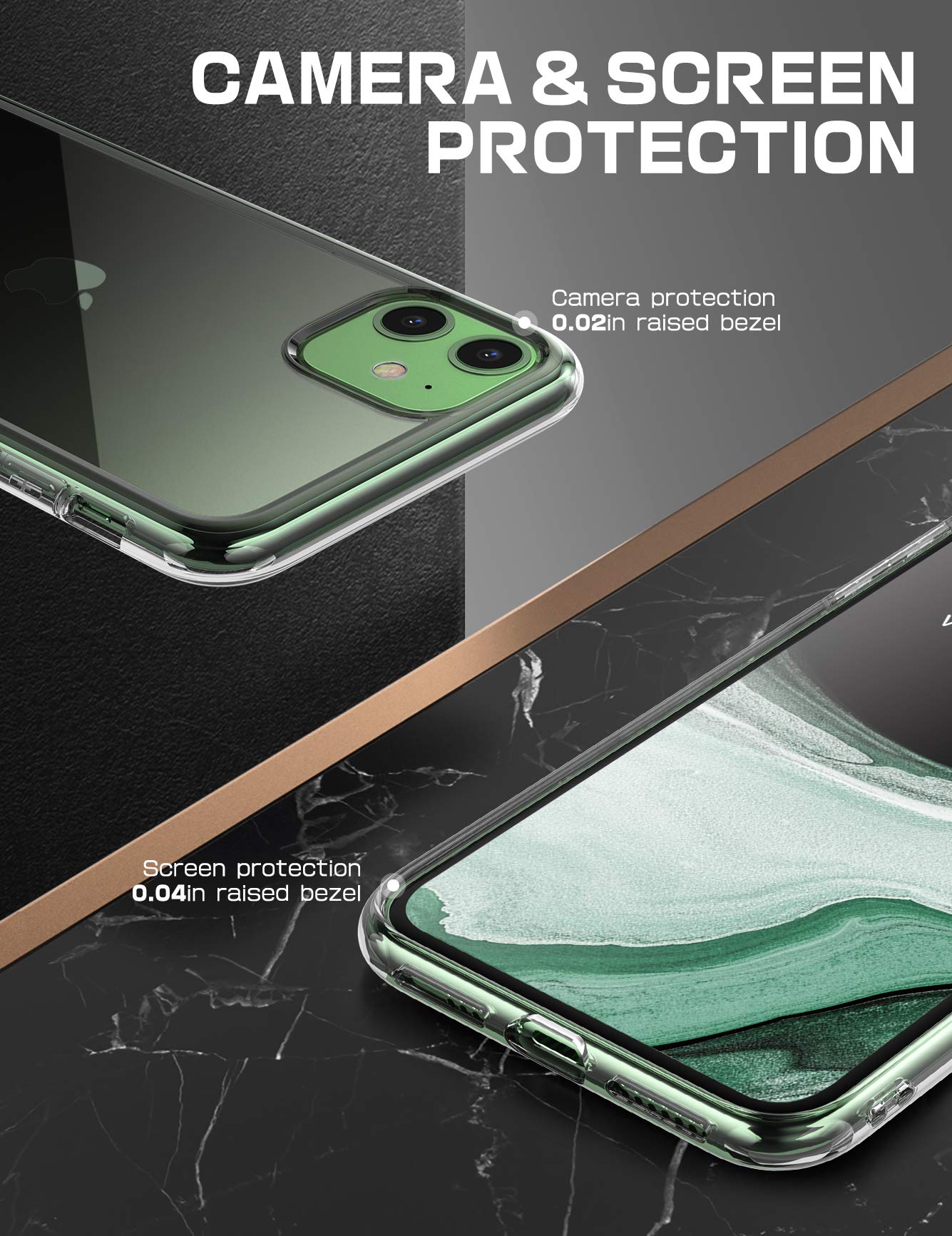 SUPCASE Unicorn Beetle Style Series Case Designed for iPhone 11 6.1 Inch (2019 Release), Premium Hybrid Protective Clear Case (Clear) - Image 6