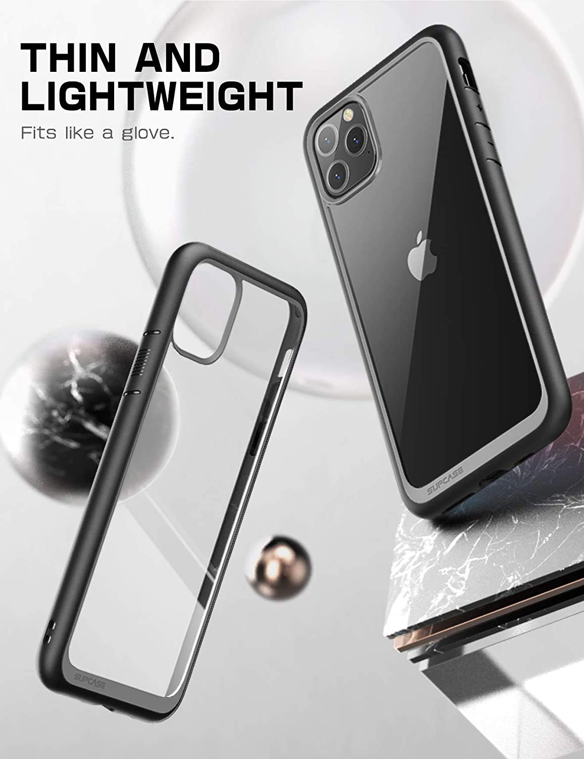 SUPCASE Unicorn Beetle Style Series Case Designed for iPhone 11 Pro 5.8 Inch (2019 Release), Premium Hybrid Protective Clear Case (Black) - Image 3