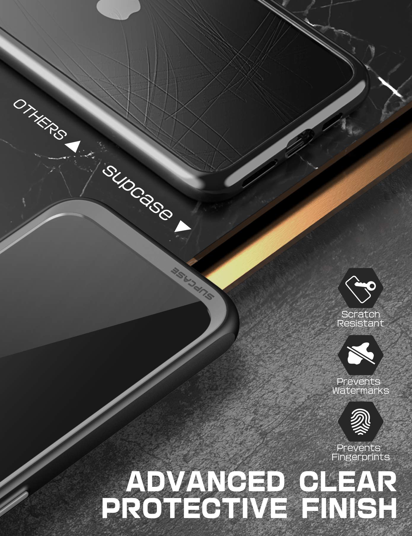 SupCase Unicorn Beetle Style Series Case Designed for iPhone 12 Pro Max (2020 Release) 6.7 Inch, Premium Hybrid Protective Clear Case (Black) - Image 7