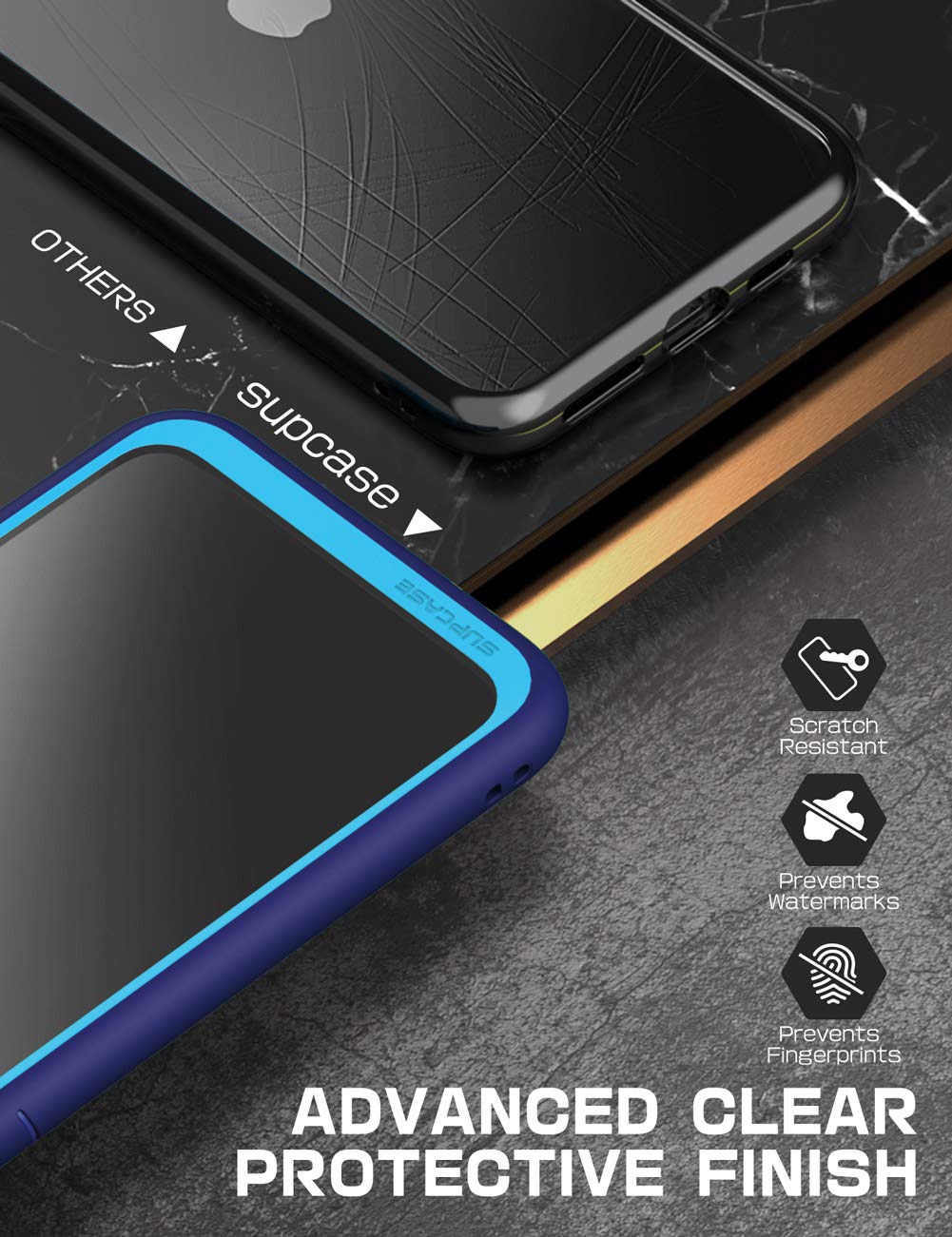 SUPCASE Unicorn Beetle Style Series Premium Hybrid Protective Clear Case for 6.1-Inch iPhone 11 (2019), Navy - Image 4